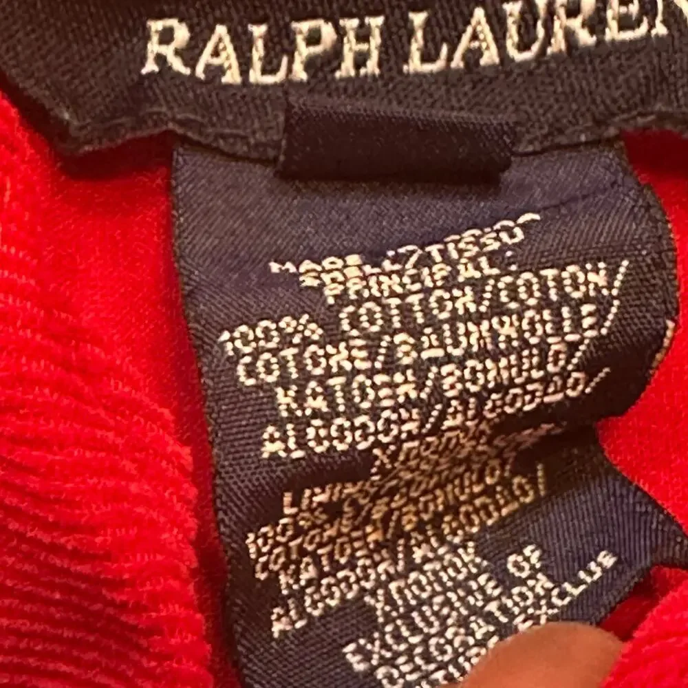 Red Corduroy Ralph Lauren Dress sz 24M